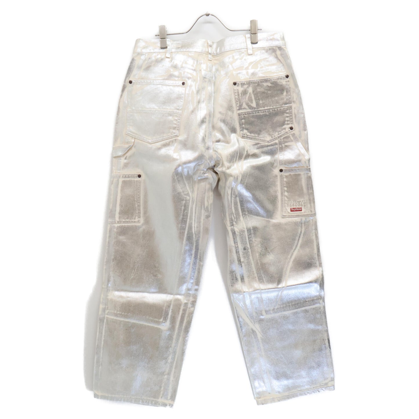 Supreme シュプリーム 新品未使用 ×MM6 24SS Foil ダブルニー ペインターパンツ ボトムス 32