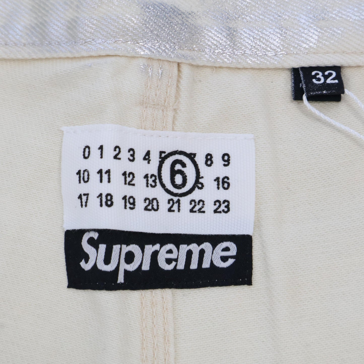 Supreme シュプリーム 新品未使用 ×MM6 24SS Foil ダブルニー ペインターパンツ ボトムス 32
