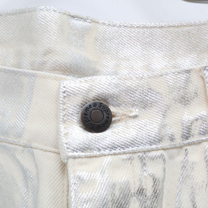 Supreme シュプリーム 新品未使用 ×MM6 24SS Foil ダブルニー ペインターパンツ ボトムス 32