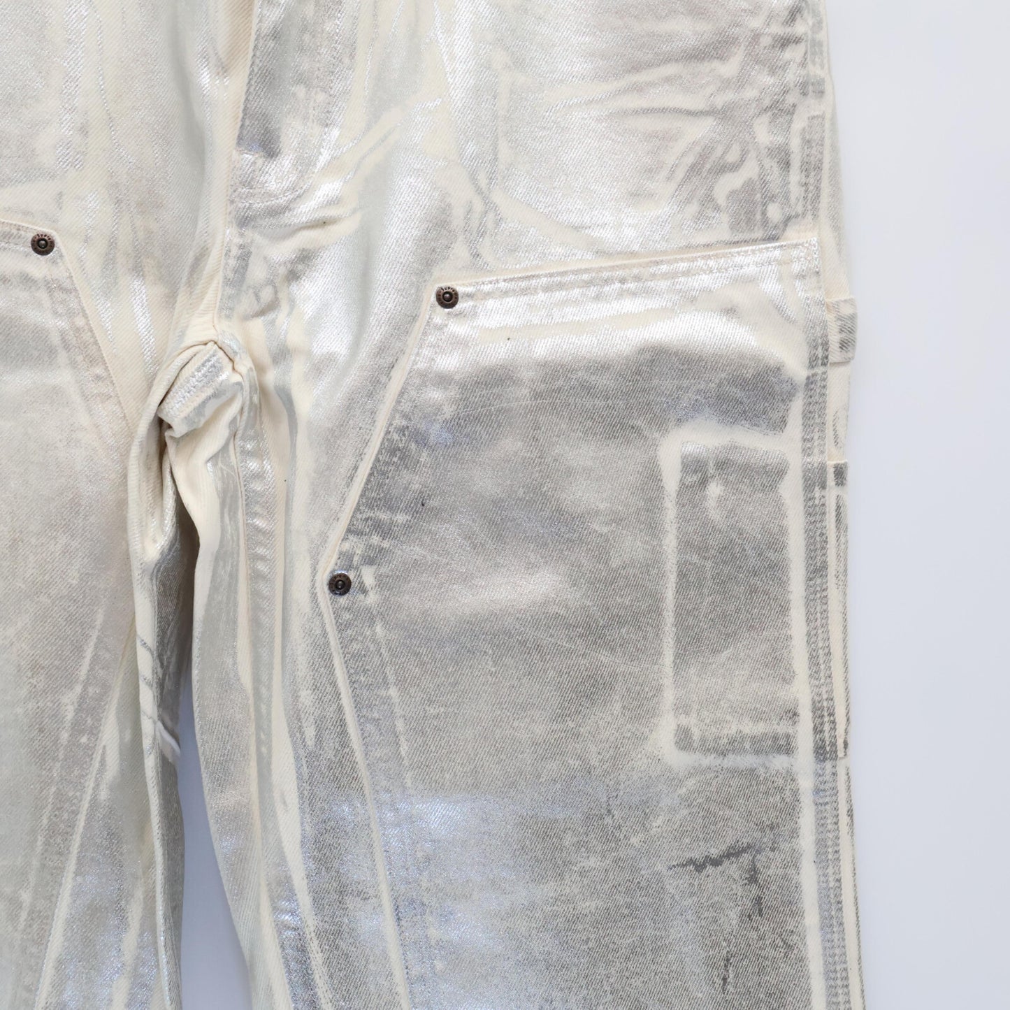 Supreme シュプリーム 新品未使用 ×MM6 24SS Foil ダブルニー ペインターパンツ ボトムス 32