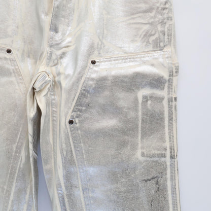 Supreme シュプリーム 新品未使用 ×MM6 24SS Foil ダブルニー ペインターパンツ ボトムス 32