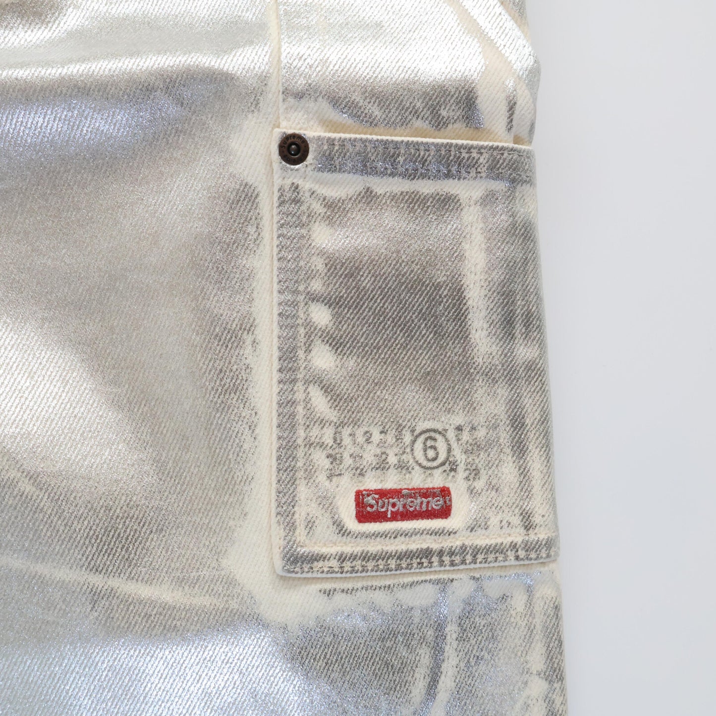 Supreme シュプリーム 新品未使用 ×MM6 24SS Foil ダブルニー ペインターパンツ ボトムス 32