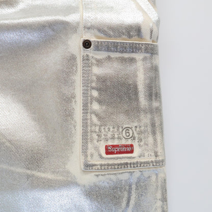 Supreme シュプリーム 新品未使用 ×MM6 24SS Foil ダブルニー ペインターパンツ ボトムス 32