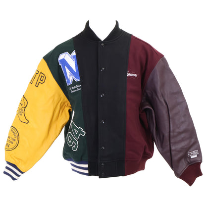 Supreme シュプリーム ｘMM6【新品同様/国内正規/24SS】SPLIT Varsity Jacket バーシティ ジャケット M
