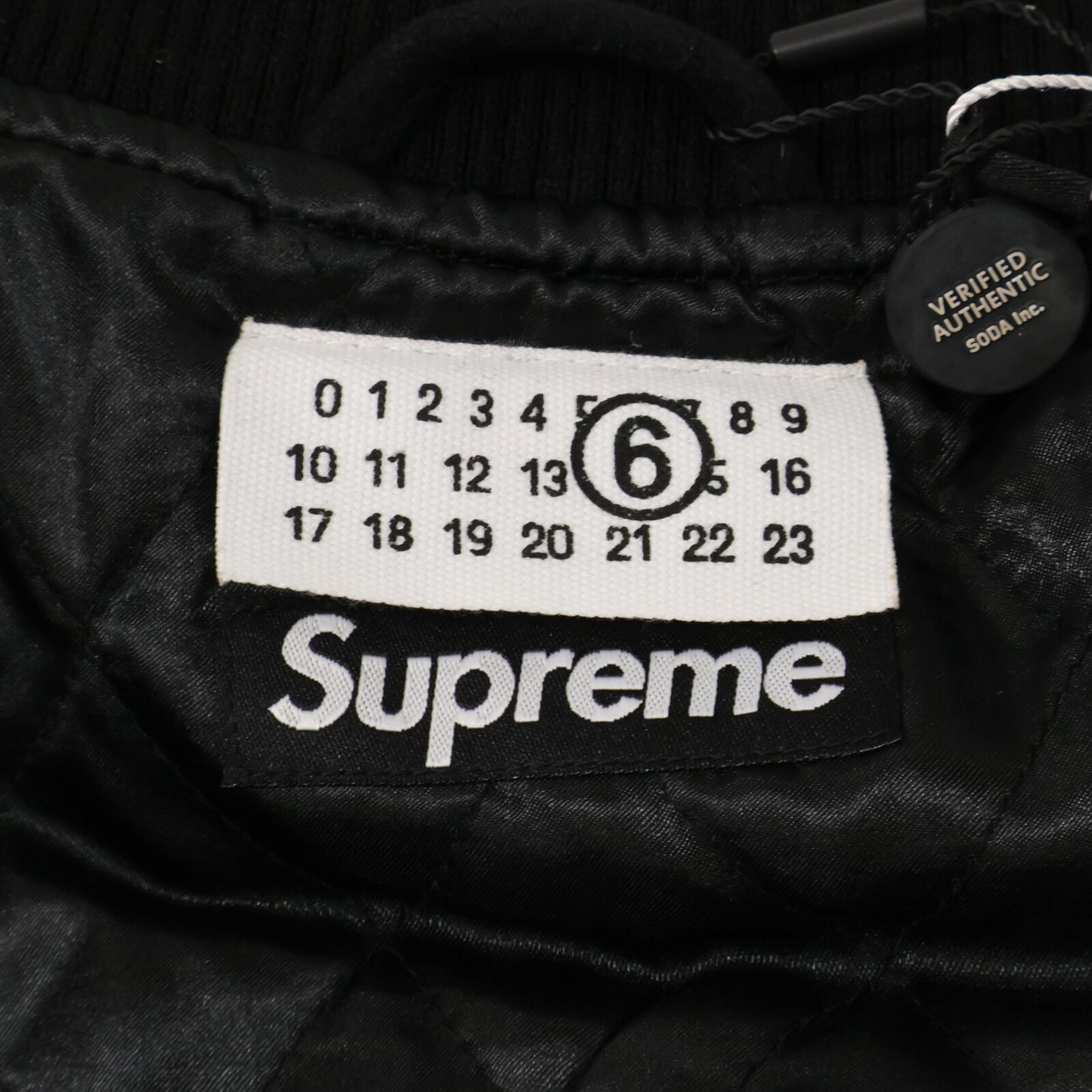 Supreme シュプリーム ｘMM6【新品同様/国内正規/24SS】SPLIT Varsity Jacket バーシティ ジャケット M