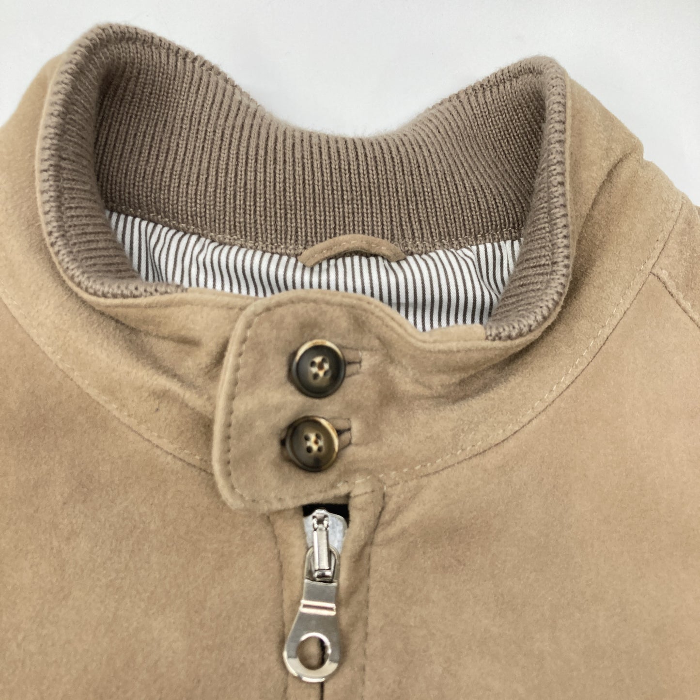 Cinquanta チンクアンタ ﾍﾞｰｼﾞｭ H-501 ｺﾞｰﾄｽｳｪｰﾄﾞ G9ﾀｲﾌﾟ ﾊﾘﾝﾄﾝｼﾞｬｹｯﾄ ジャケット 46