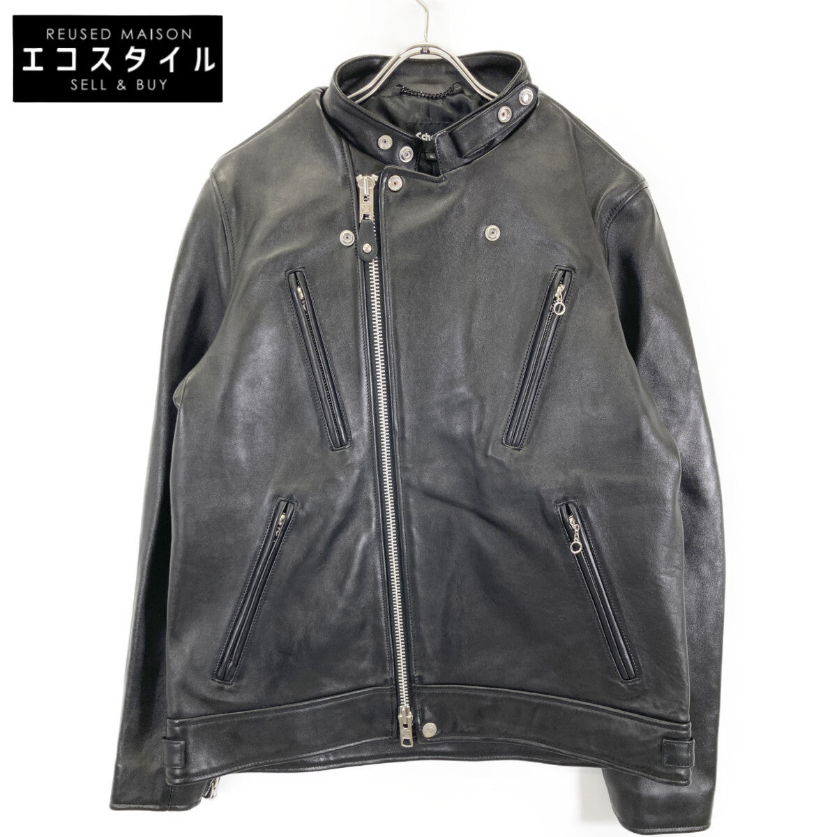 SCHOTT ショット 【美品】3101048 シープスキン ダブルライダース ジャケット XL
