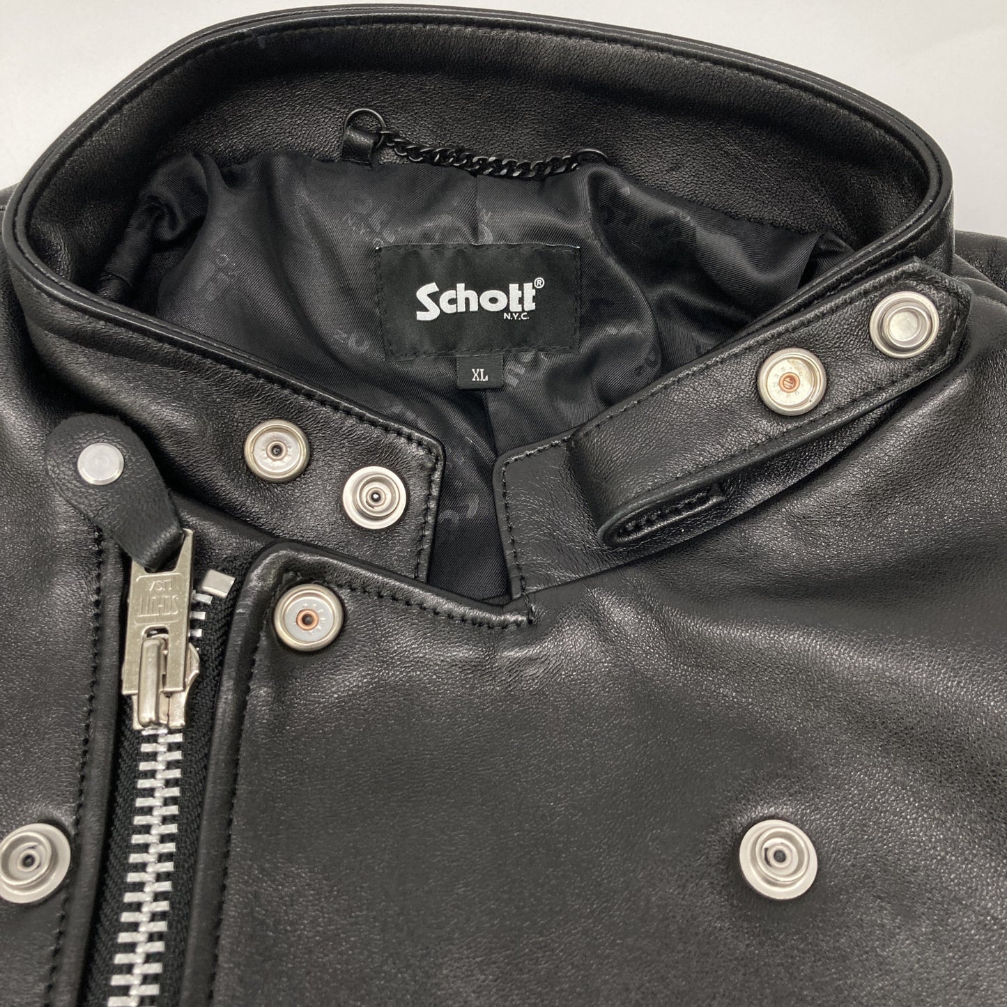 SCHOTT ショット 【美品】3101048 シープスキン ダブルライダース ジャケット XL