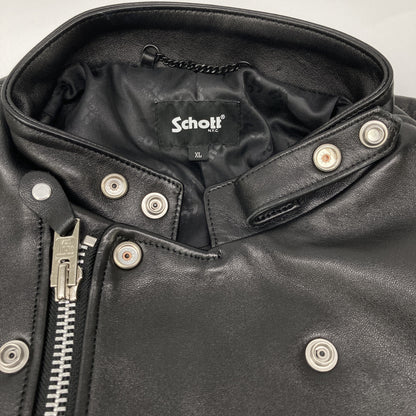 SCHOTT ショット 【美品】3101048 シープスキン ダブルライダース ジャケット XL