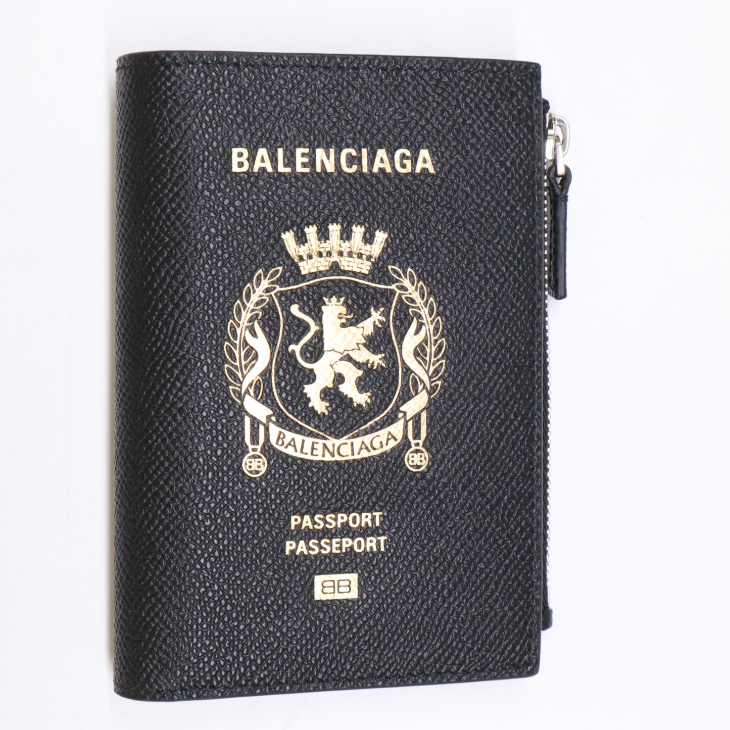 BALENCIAGA バレンシアガ 【新品同様】853577 Passport パスポート 二つ折り財布（小銭入れあり）