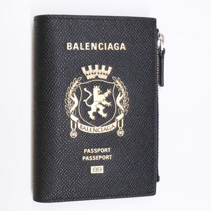 BALENCIAGA バレンシアガ 【新品同様】853577 Passport パスポート 二つ折り財布（小銭入れあり）