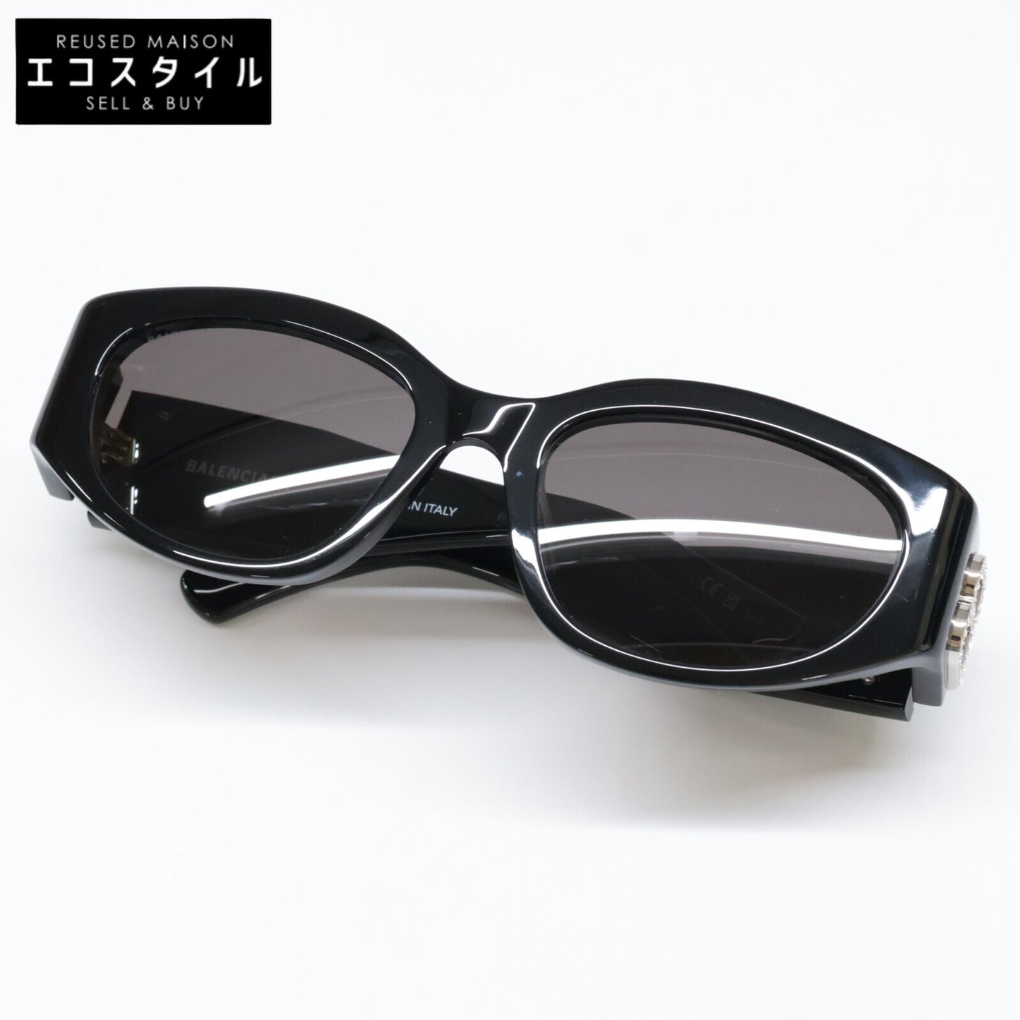 BALENCIAGA バレンシアガ 【美品】BB0324SK 014 キャットアイ サングラス 55□19-125