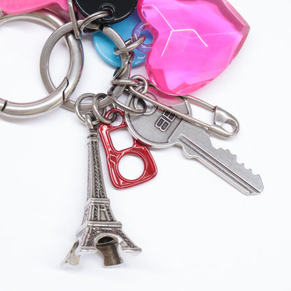 BALENCIAGA バレンシアガ 【美品】8226982ABMT5286 Hourglass Soft ビッグ スーベニア キーリング