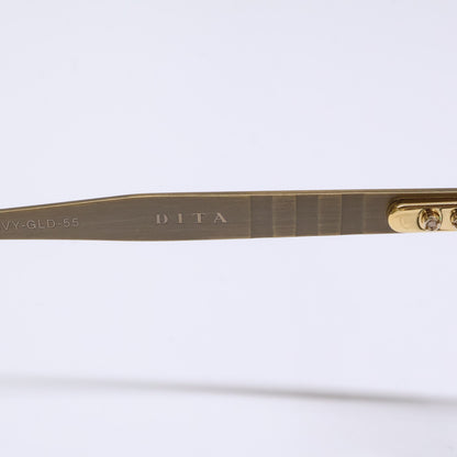 DITA ディータ 【新品同様】DRX-2064-E-NVY-GLD-55 STATESMAN-THREE サーモント メガネフレーム 眼鏡 55□18-147