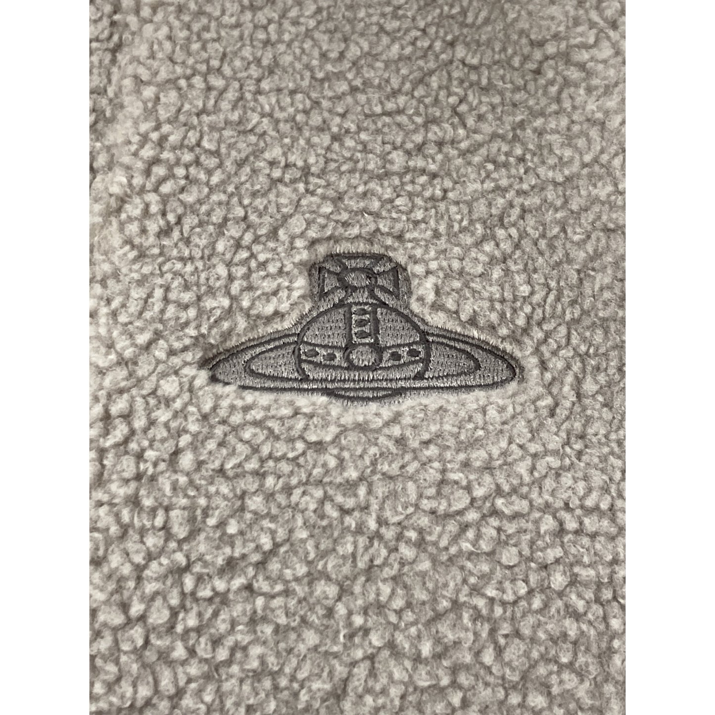 VIVIENNE WESTWOOD MAN ヴィヴィアンウエストウッドマン 【新品同様】26-12-432007-00 オーブ刺繍 ハーフジップ ボアブルゾン/ ジャケット 44