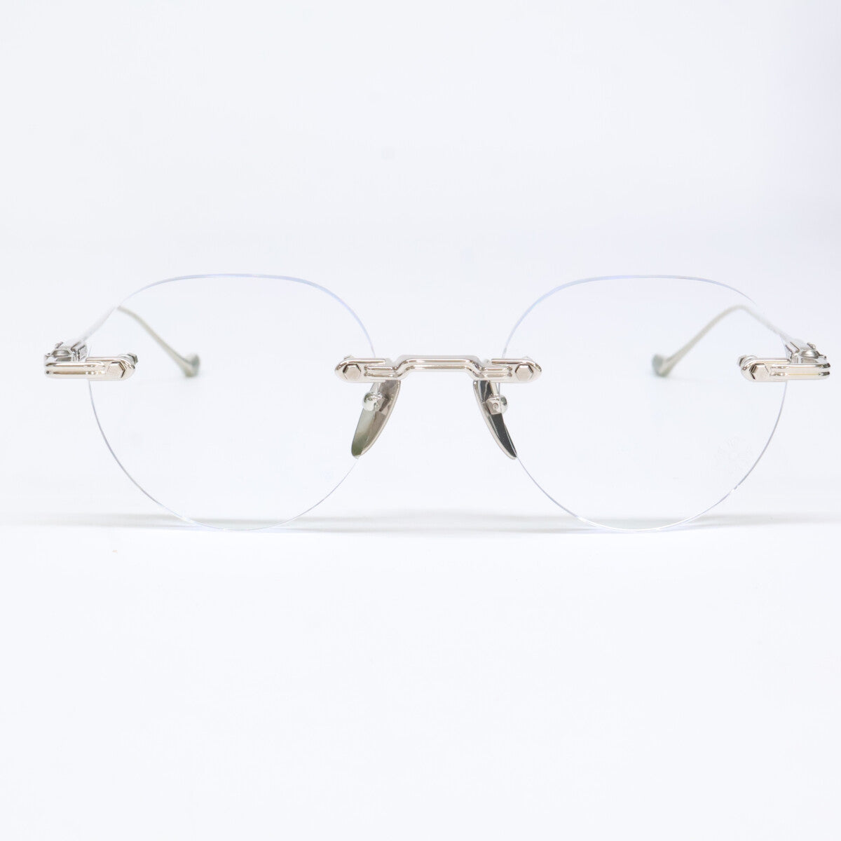 Chrome Hearts クロムハーツ SOFFFFFFFFERS 1 ボストン型 リムレス メタル クリングスタイプ メガネ 眼鏡 49-20-148