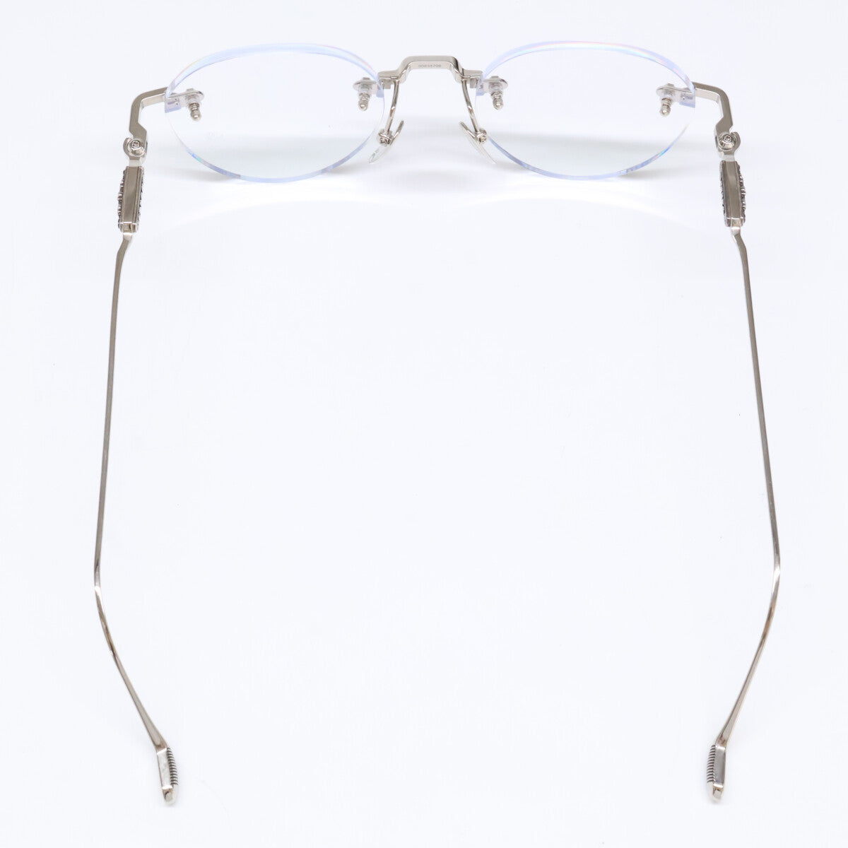 Chrome Hearts クロムハーツ SOFFFFFFFFERS 1 ボストン型 リムレス メタル クリングスタイプ メガネ 眼鏡 49-20-148