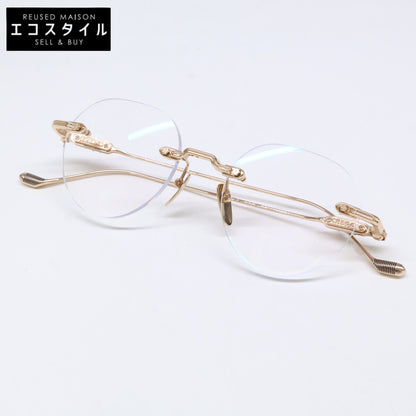 Chrome Hearts クロムハーツ 美品 SOFFFFFFFFERS 1 ボストン型 リムレス メタル クリングスタイプ メガネ 眼鏡 49-20-148