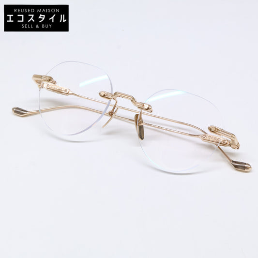 Chrome Hearts クロムハーツ 美品 SOFFFFFFFFERS 1 ボストン型 リムレス メタル クリングスタイプ メガネ 眼鏡 49-20-148