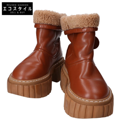 STELLA McCARTNEY ステラマッカートニー ﾌﾞﾗｳﾝ ｴﾐﾘｰ ﾎﾞｱｼｮｰﾄﾌﾞｰﾂ シューズ 37