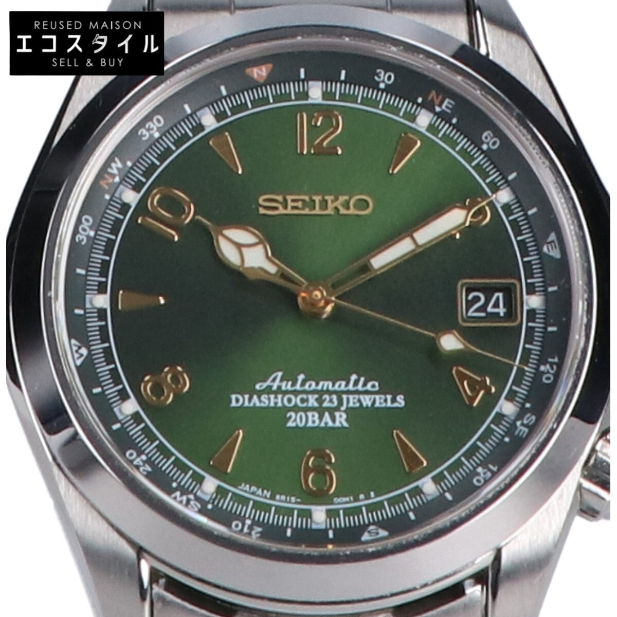 SEIKO セイコー 美品 SARB017 メカニカル アルピニスト 自動巻き 腕時計