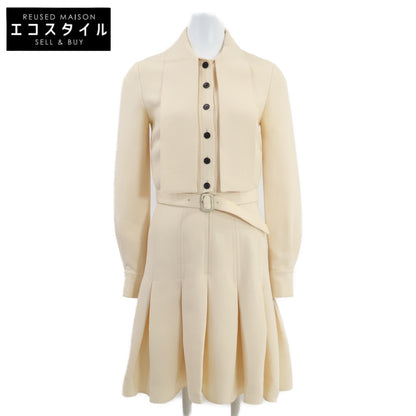 Christian Dior クリスチャンディオール 【国内正規】841D16A1166 シルク混 ベルト付 ワンピース 38