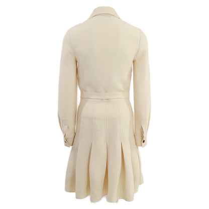 Christian Dior クリスチャンディオール 【国内正規】841D16A1166 シルク混 ベルト付 ワンピース 38