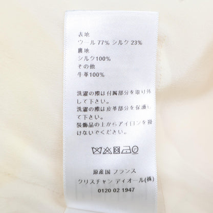 Christian Dior クリスチャンディオール 【国内正規】841D16A1166 シルク混 ベルト付 ワンピース 38