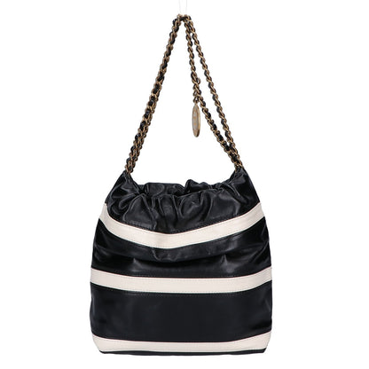 CHANEL シャネル 美品 シャネル22ミニ シャイニーカーフ ハンド ハンドバッグ