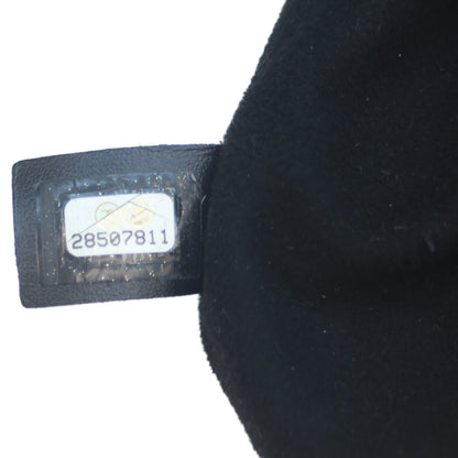 CHANEL シャネル 28番台 AS1045 黒 キャビア ドーヴィル ドローストリング 巾着チェーンショルダー ショルダーバッグ