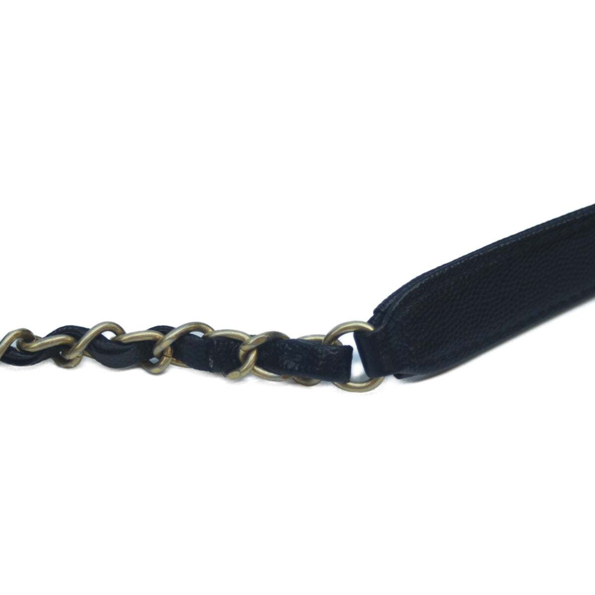 CHANEL シャネル 28番台 AS1045 黒 キャビア ドーヴィル ドローストリング 巾着チェーンショルダー ショルダーバッグ