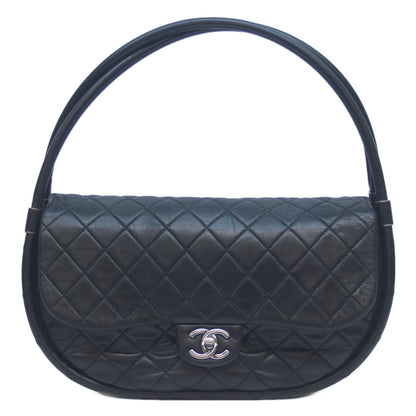 CHANEL シャネル 18番台 黒 ラムスキン フラフープマトラッセ ショルダーバッグ