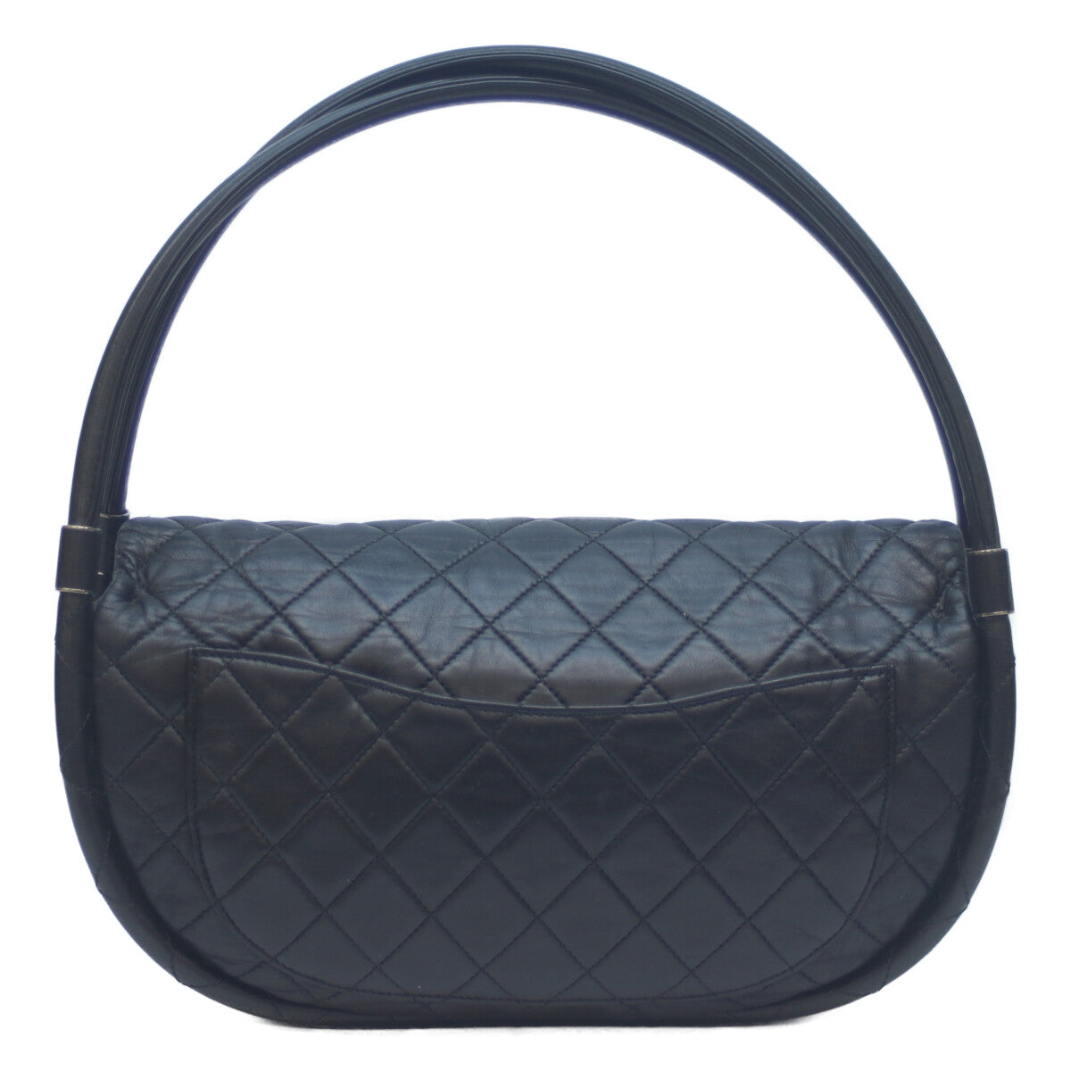 CHANEL シャネル 18番台 黒 ラムスキン フラフープマトラッセ ショルダーバッグ
