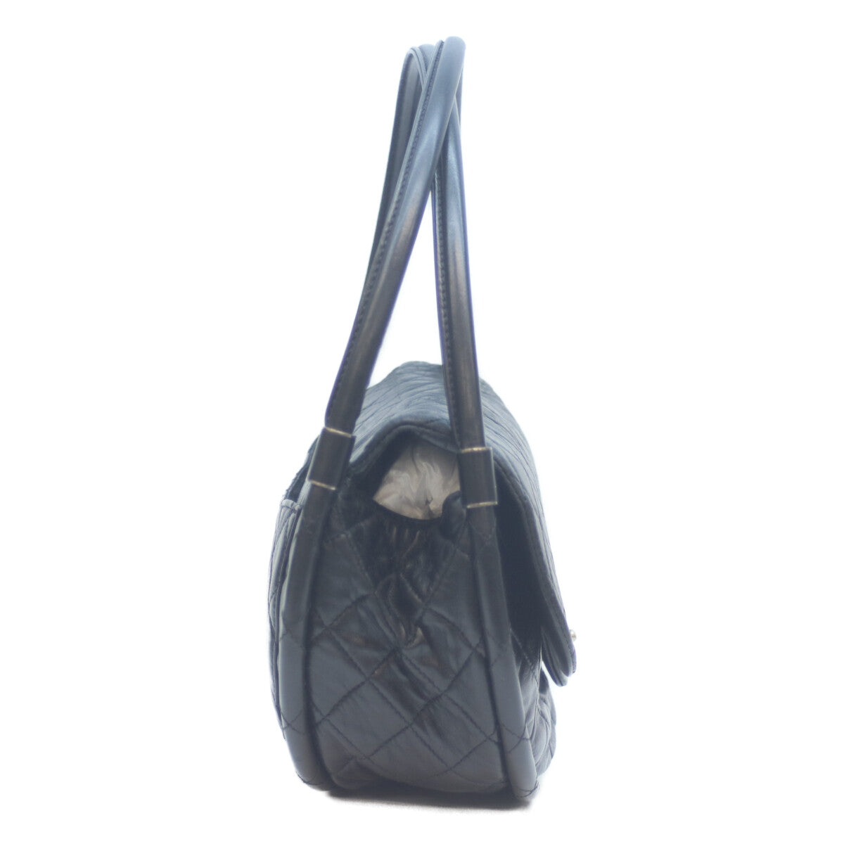 CHANEL シャネル 18番台 黒 ラムスキン フラフープマトラッセ ショルダーバッグ