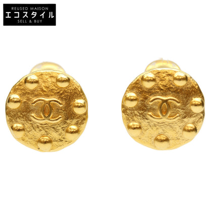 CHANEL シャネル 97A ｺｺﾏｰｸ ﾄﾞｯﾄ ﾗｳﾝﾄﾞｲﾔﾘﾝｸﾞ イヤリング