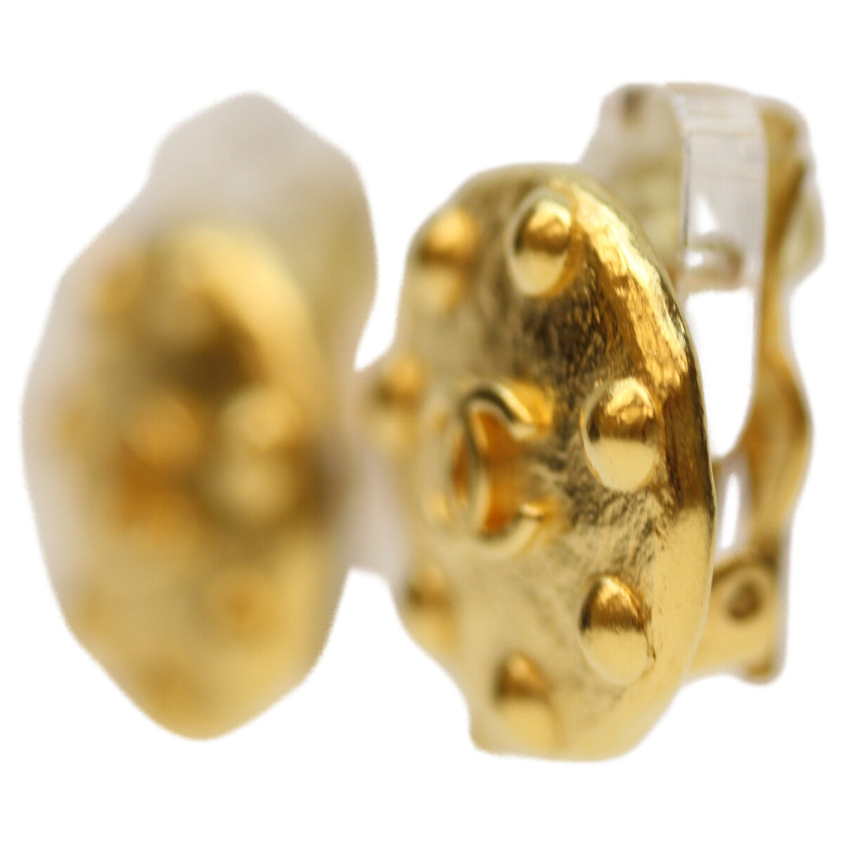 CHANEL シャネル 97A ｺｺﾏｰｸ ﾄﾞｯﾄ ﾗｳﾝﾄﾞｲﾔﾘﾝｸﾞ イヤリング