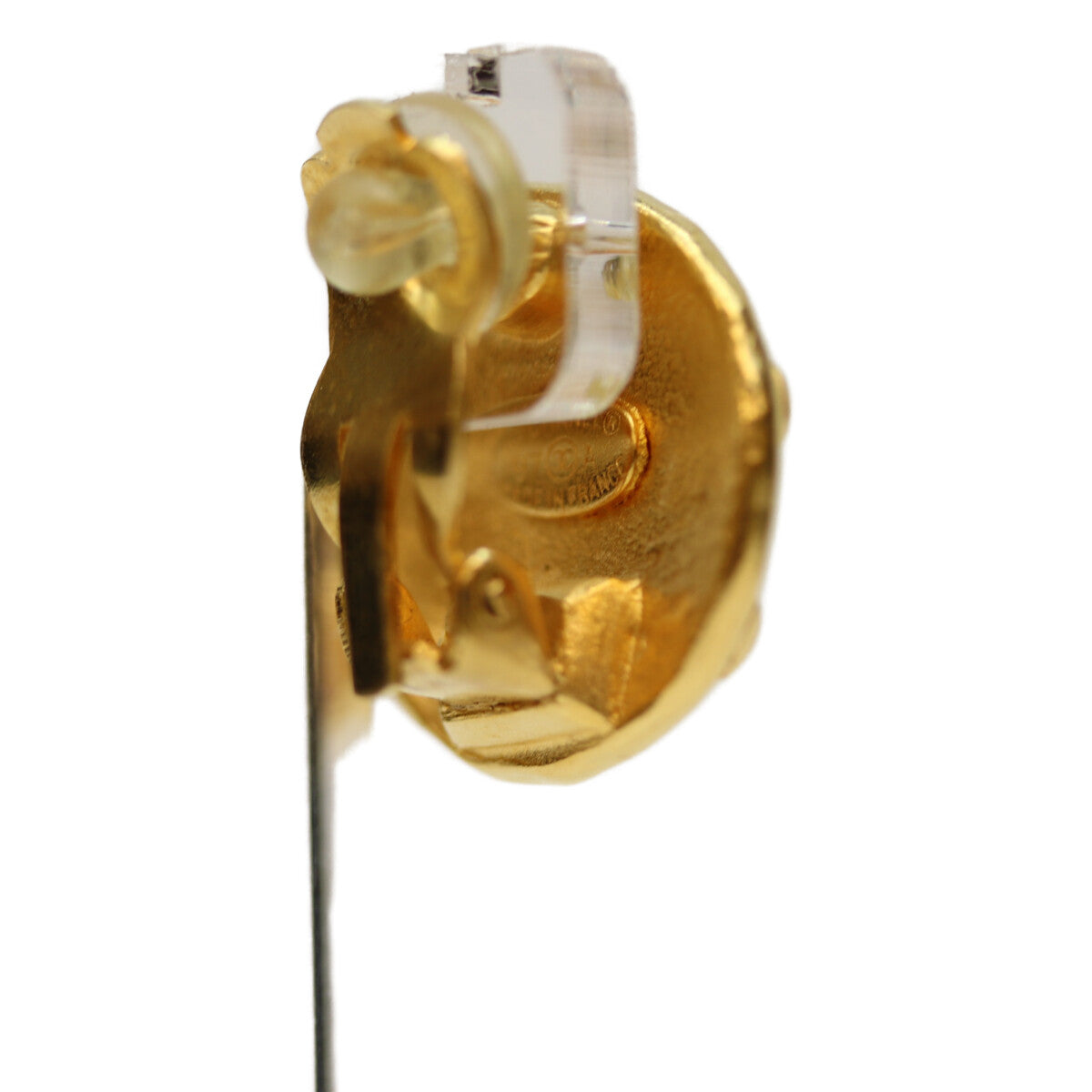 CHANEL シャネル 97A ｺｺﾏｰｸ ﾄﾞｯﾄ ﾗｳﾝﾄﾞｲﾔﾘﾝｸﾞ イヤリング