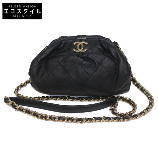 CHANEL シャネル 31番 AS2493 ﾌﾞﾗｯｸ ﾗﾑ ﾏﾄﾗｯｾ ｿﾌﾄﾎﾟｰﾁｼｮﾙﾀﾞｰ ショルダーバッグ