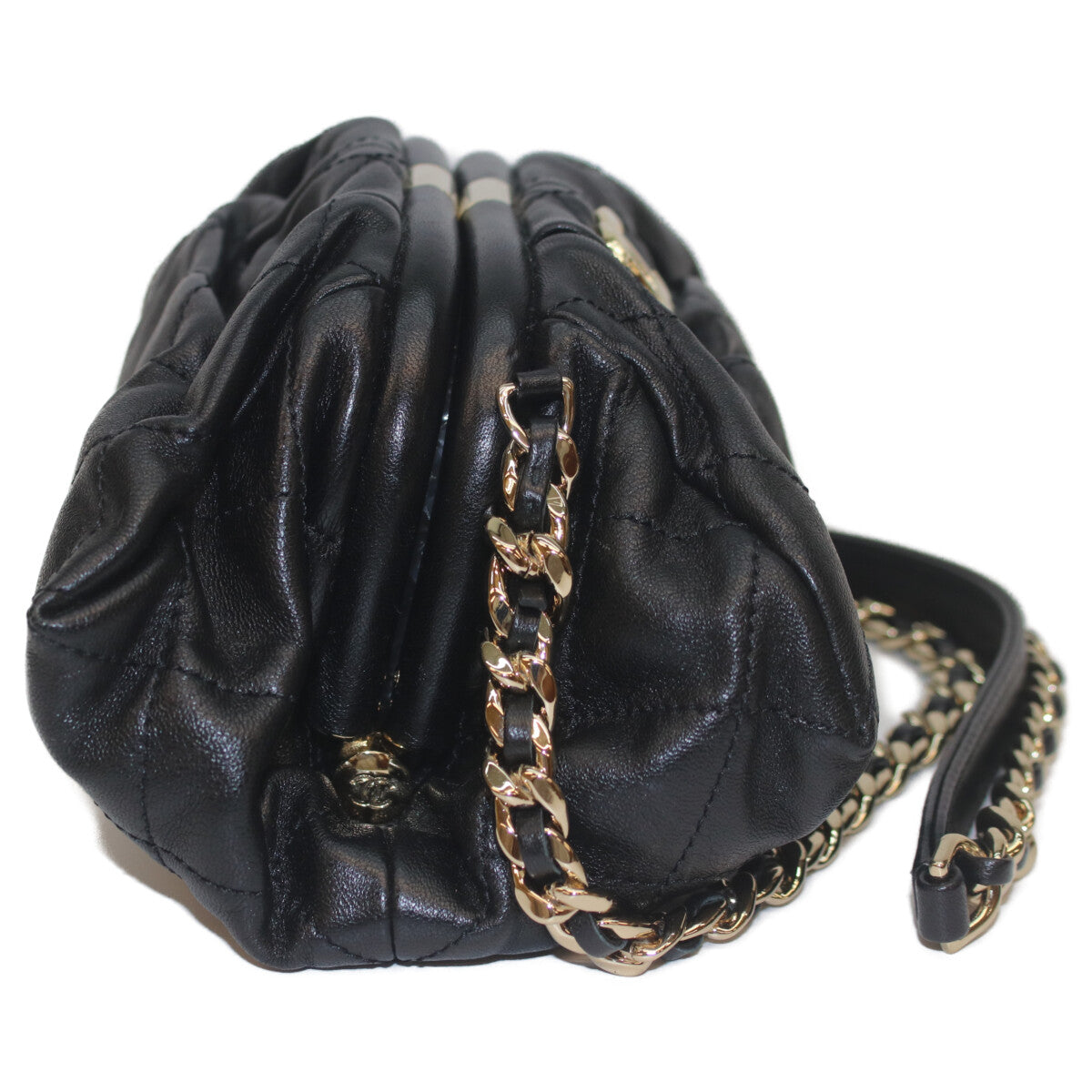 CHANEL シャネル 31番 AS2493 ﾌﾞﾗｯｸ ﾗﾑ ﾏﾄﾗｯｾ ｿﾌﾄﾎﾟｰﾁｼｮﾙﾀﾞｰ ショルダーバッグ