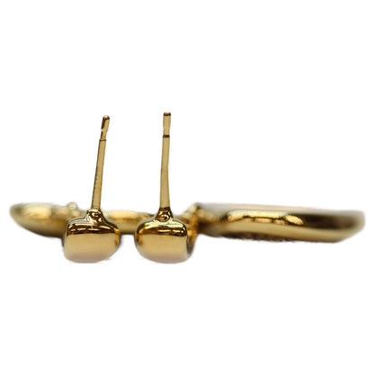 CHANEL シャネル C24K ｺﾞｰﾙﾄﾞ ﾌﾞﾗｯｸ ﾊｰﾄ ﾚｰｽﾃﾞｻﾞｲﾝ ｺｺﾏｰｸﾋﾟｱｽ ピアス