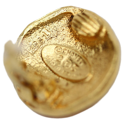 CHANEL シャネル 23 ｺﾞｰﾙﾄﾞ ﾗｲｵﾝ ﾗｳﾝﾄﾞﾛｺﾞ ｲﾔﾘﾝｸﾞ イヤリング