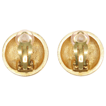 CHANEL シャネル 美品 95A ラウンドココ 格子 イヤリング