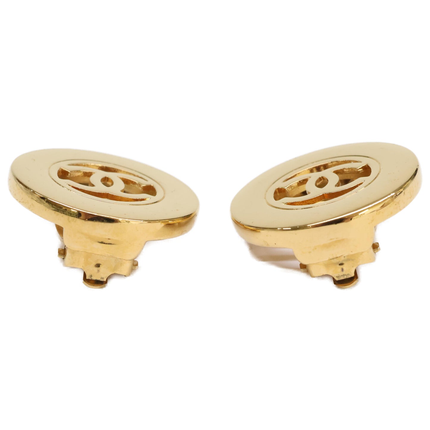 CHANEL シャネル 美品 97A サークルココ イヤリング