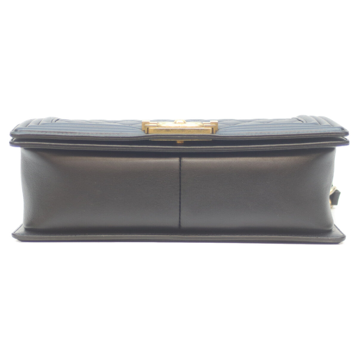 CHANEL シャネル 23番 ブラック ラム G金具 ボーイシャネル ショルダーバッグ