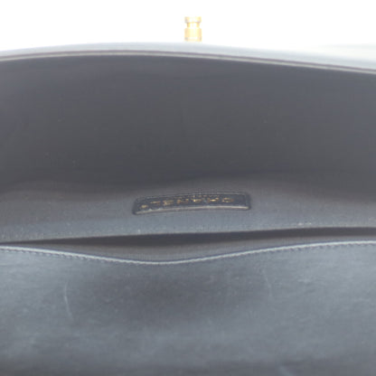 CHANEL シャネル 23番 ブラック ラム G金具 ボーイシャネル ショルダーバッグ