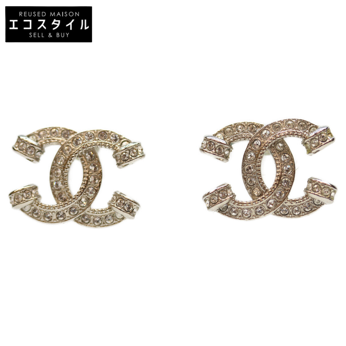 CHANEL シャネル A24V GP ﾗｲﾝｽﾄｰﾝ ｺｺﾏｰｸ ﾋﾟｱｽ ピアス