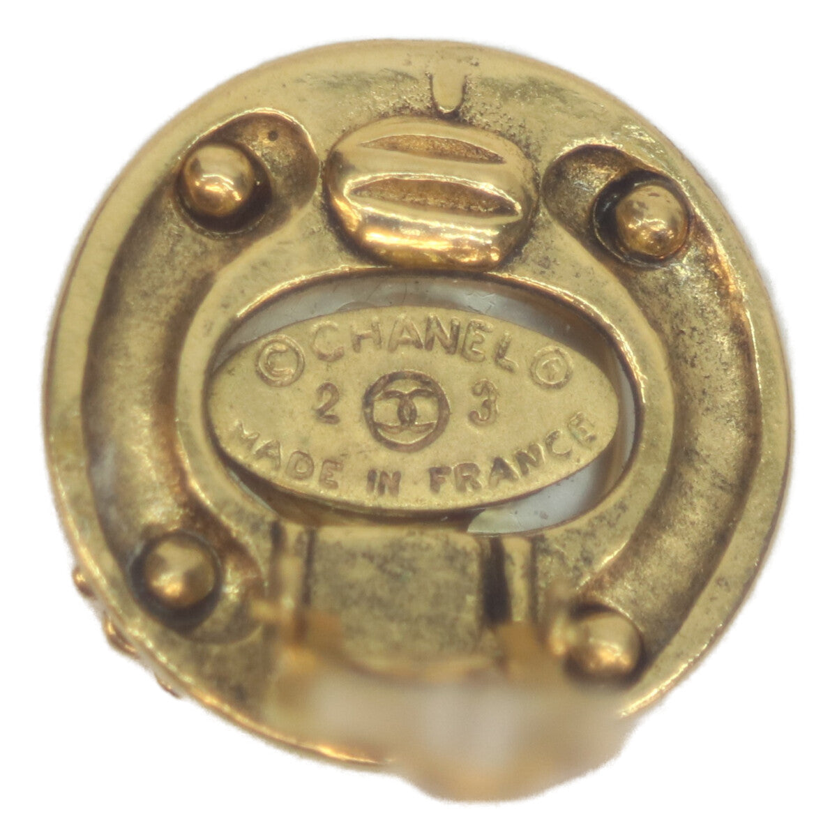 CHANEL シャネル 23 GP パールラウンド イヤリング イヤリング