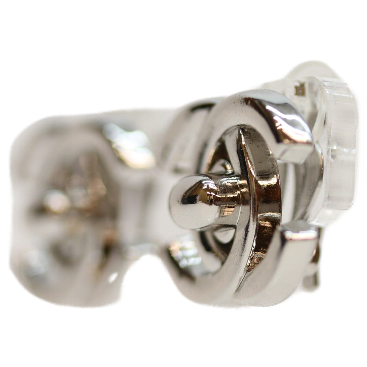 CHANEL シャネル 96P ｼﾙﾊﾞｰ ﾀｰﾝﾛｯｸｺｺﾏｰｸ ｲﾔﾘﾝｸﾞ イヤリング