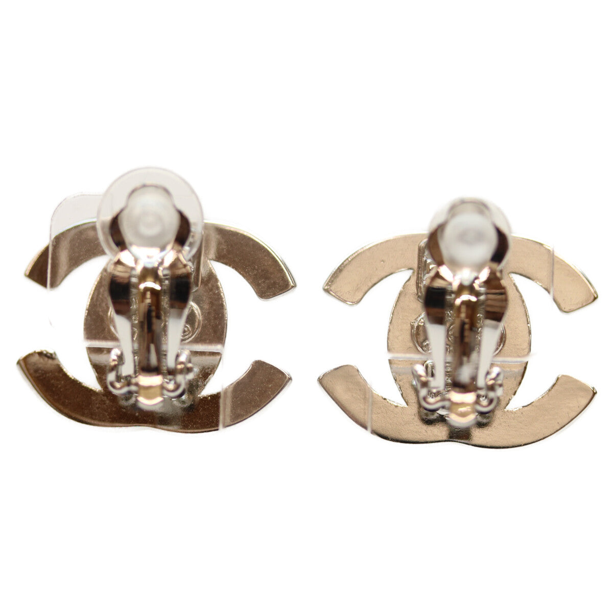 CHANEL シャネル 96P ｼﾙﾊﾞｰ ﾀｰﾝﾛｯｸｺｺﾏｰｸ ｲﾔﾘﾝｸﾞ イヤリング