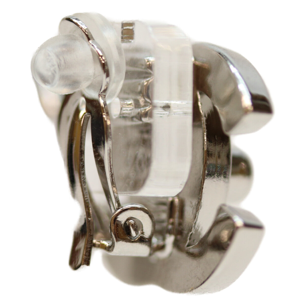 CHANEL シャネル 96P ｼﾙﾊﾞｰ ﾀｰﾝﾛｯｸｺｺﾏｰｸ ｲﾔﾘﾝｸﾞ イヤリング